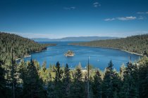 Vista da Ilha Esmeralda no Lago Tahoe, Califórnia, EUA — Fotografia de Stock