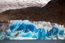 Blick auf den blauen Viedma-Gletscher und den See, Los Glaciares Nationalpark, Argentinien — Stockfoto