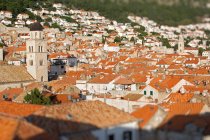 Vista de azoteas, Dubrovnik, Croacia - foto de stock