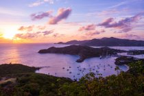 View from Shirley Heights over English Harbour, Antigua — Stock Photo