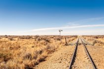 Переправа залізницею, Віндгук, Намібія, Намібія. — стокове фото