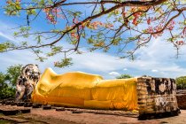 Tempio del Buddha sdraiato, città storica di Ayutthaya, Thailandia — Foto stock