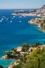 Vista de alto ângulo de Mônaco à distância de Roquebrune, França — Fotografia de Stock