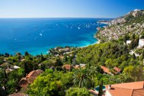 Высокий угол обзора Монако из Рокбрюна, Франция — стоковое фото
