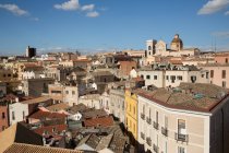 Paysage urbain sur le toit de Cagliari, Sardaigne, Italie — Photo de stock