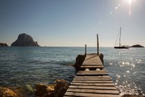 View of Es Vedra from old pier, Ibiza, Spain — Stock Photo