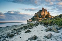 Mont Saint-Michel, Normandía, Francia - foto de stock