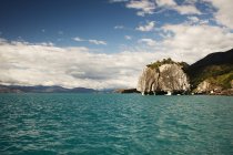 The marble caves on lago general carrera, Puerto Tranquilo, Chile — Stock Photo