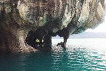 Le grotte marmoree sul lago generale carrera, Puerto Tranquilo, Cile — Foto stock