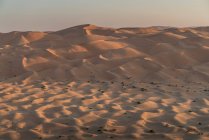 Dunas de areia no deserto do bairro vazio — Fotografia de Stock