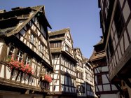 Mittelalterliche Häuser, Straßburg, Frankreich — Stockfoto