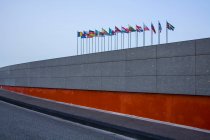 Banderas de los Estados miembros, Consejo de Europa, Estrasburgo, Francia - foto de stock