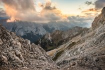 Monte Hochwanner, Montañas Wetterstein, Baviera - foto de stock