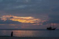 Sunset at Surin Beach, Phuket, Thailand — стокове фото