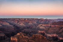 Elevated sunset view of South Rim, Grand Canyon National Park, A — стоковое фото