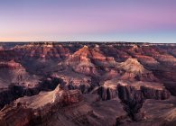Vista elevata al tramonto su South Rim, Grand Canyon National Park, A — Foto stock