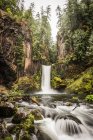 Vue des chutes Toketee ; forêt nationale d'Umpqua, Oregon, États-Unis — Photo de stock