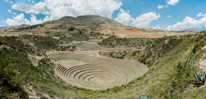 Veduta delle rovine di Moray, Cusco, Perù — Foto stock