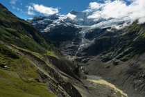 Glaciar Grindelwald inferior (Unterer Grindelwaldgletscher), Grinde - foto de stock