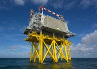 Grandes parques eólicos offshore a serem construídos na parte holandesa de — Fotografia de Stock