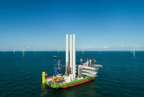 Sehr große Offshore-Windparks im holländischen Teil von — Stockfoto