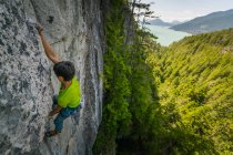 Rock climbing in Squamish, British Columbia, Canada — Stock Photo