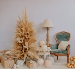 Italia, Toscana, Arezzo, Decoraciones de Navidad - foto de stock