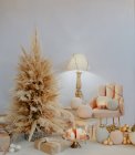 Italia, Toscana, Arezzo, Decoraciones de Navidad - foto de stock