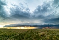 USA, South Dakota, Supercell over plains — Stock Photo