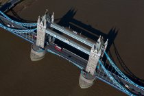 Großbritannien, London, Luftaufnahme der Tower Bridge — Stockfoto