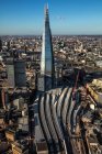Великобритания, Лондон, Воздушный вид на здание Shard — стоковое фото