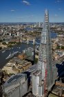 Royaume-Uni, Londres, Vue aérienne du Shard et de la Tamise — Photo de stock