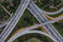 Turkey, Istanbul, Aerial view of traffic on highways — Stock Photo