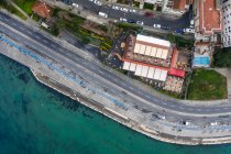 Turkey, Istanbul, Aerial view of building and coastal road — Stock Photo