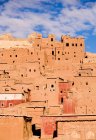 Marrocos, Adobe edifícios de Ait Benhaddou Kasbah — Fotografia de Stock