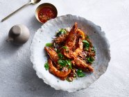 Assiette Goongs farine de crevettes — Photo de stock