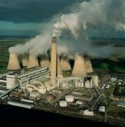 UK, North Yorkshire, Aerial view ofDraxPower Station — Stock Photo