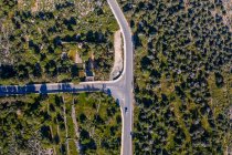 Malta, Mellieha, Vista aérea de la carretera - foto de stock