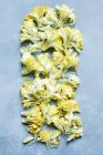 Estúdio tiro de pétalas de flor de cravo amarelo — Fotografia de Stock