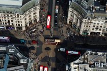 Großbritannien, London, Luftaufnahme des Verkehrs auf dem Oxford Circus — Stockfoto