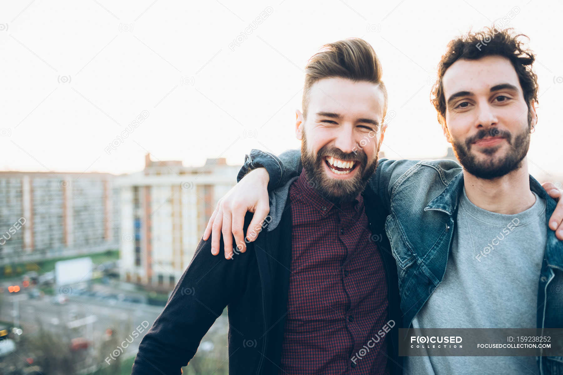 Portrait of two young men — Youth Culture, 25 to 29 years - Stock Photo ...