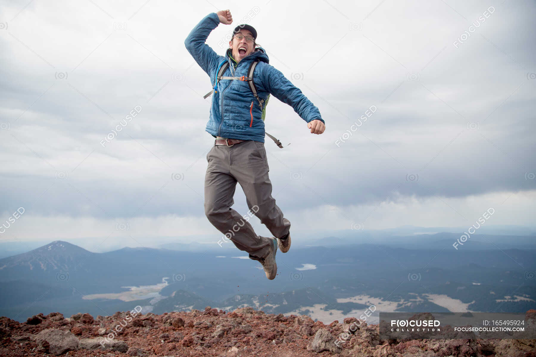 person jumping for joy