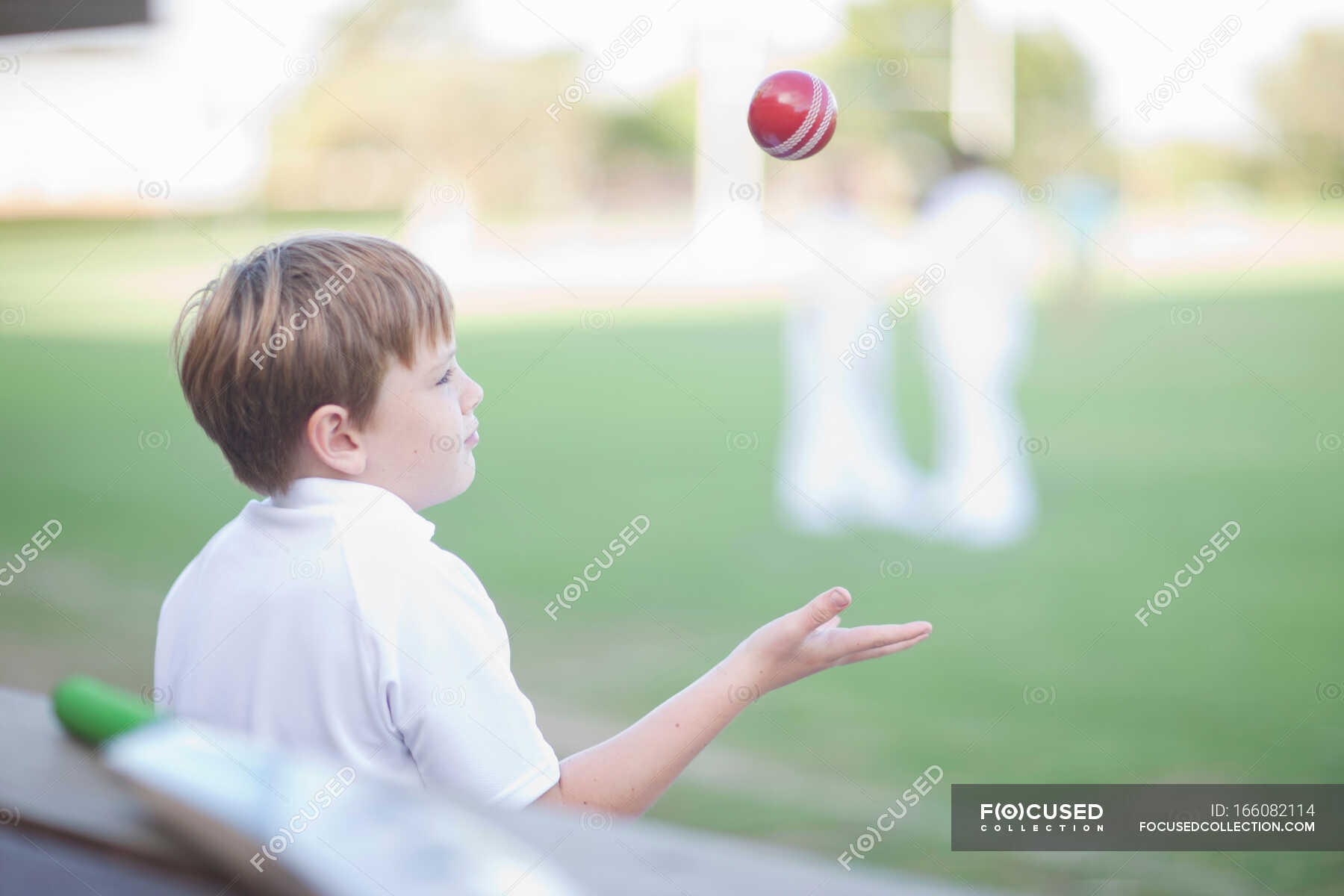 child catching a ball
