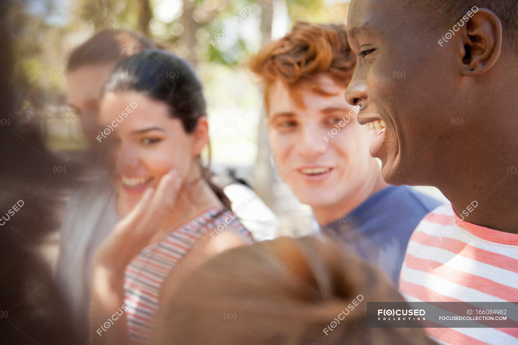 Group of students laughing outdoors — freedom, young man - Stock Photo ...