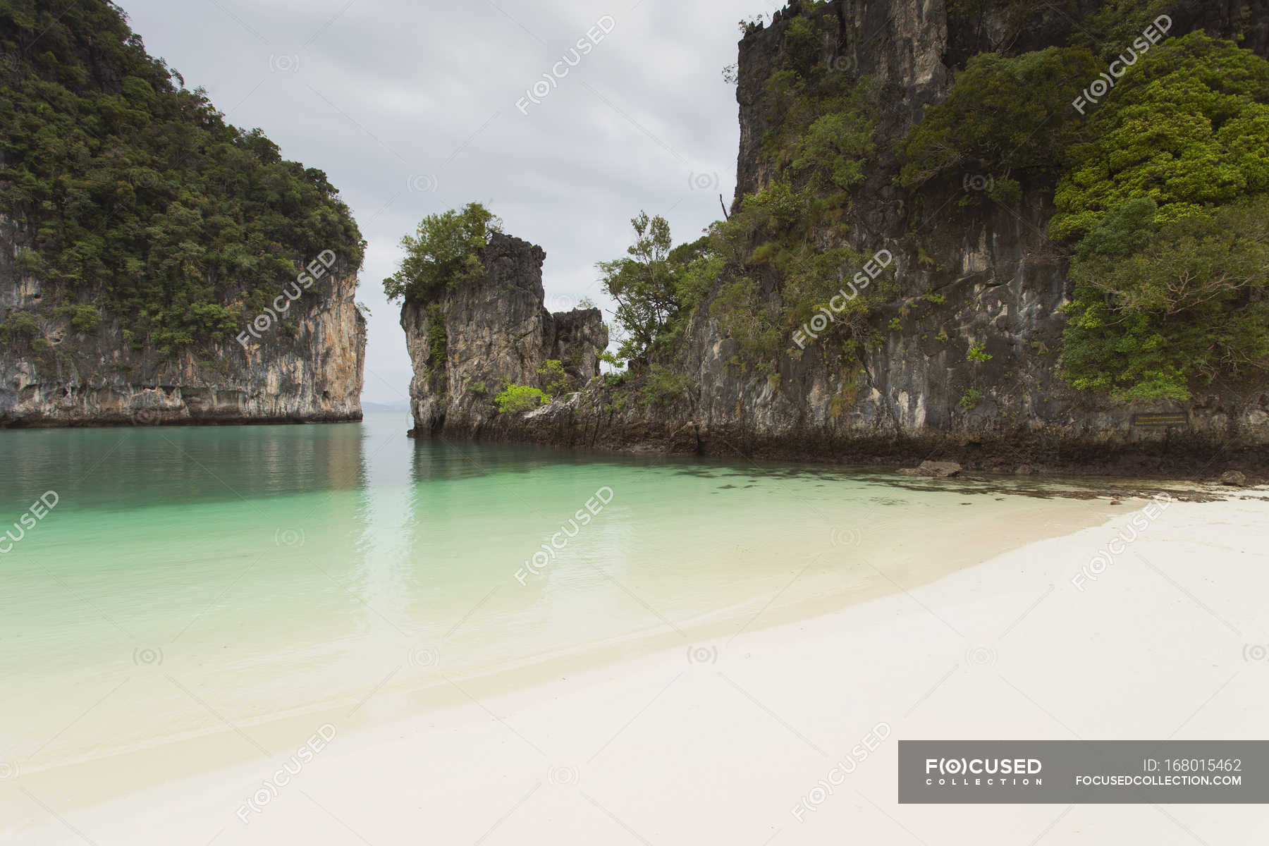 Ko Hong Island Krabi Thailand Wide Angle Travel Destination Stock Photo