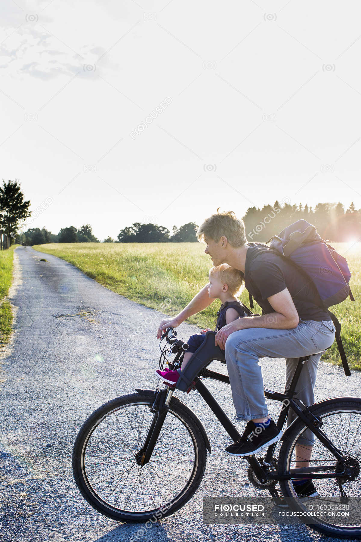 bike and baby