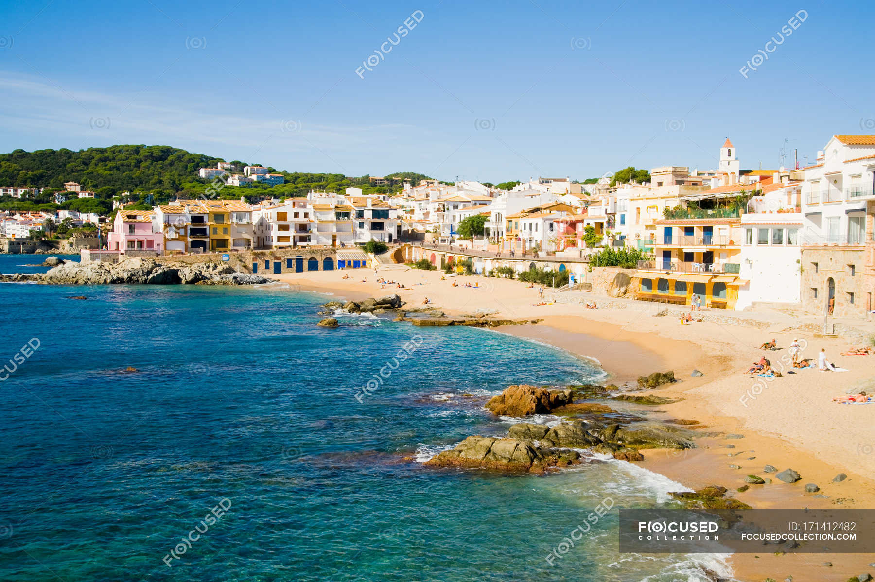 Calella de Palafrugell, Costa Brava, Catalonia, Spain — beach, travel ...