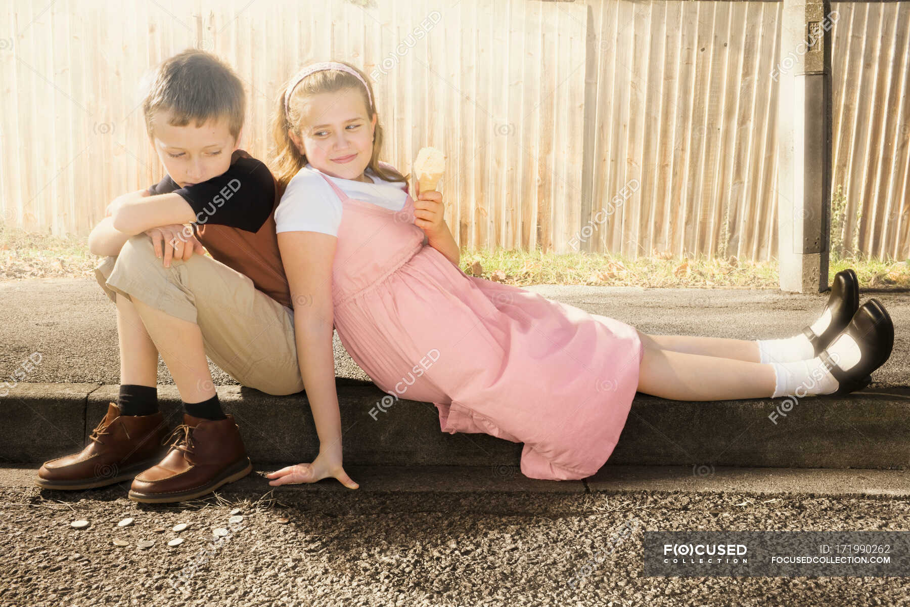 Siblings together in the street — friendship, brother - Stock Photo ...