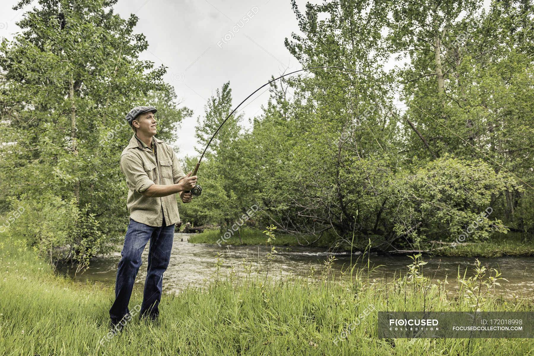 fishing flat cap