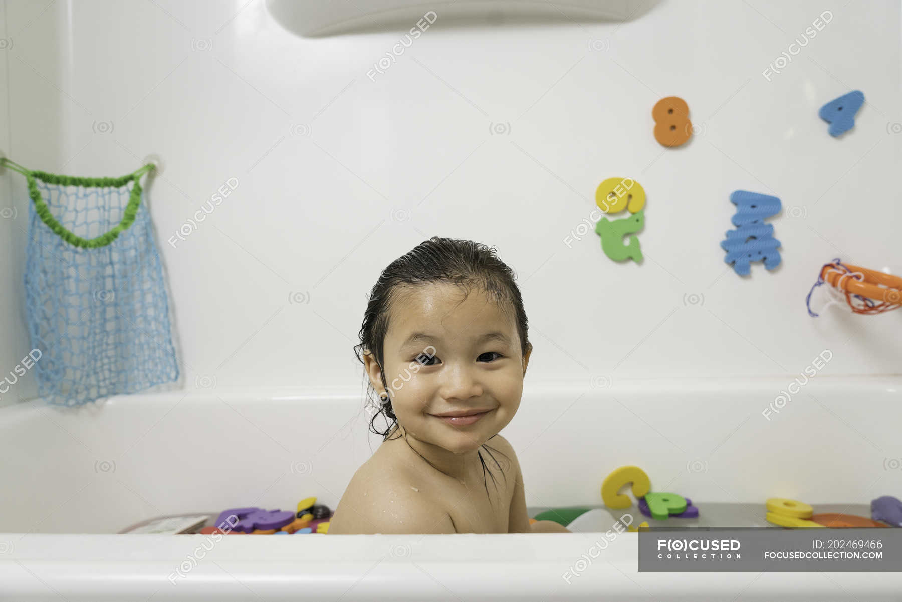 little boys taking a bath